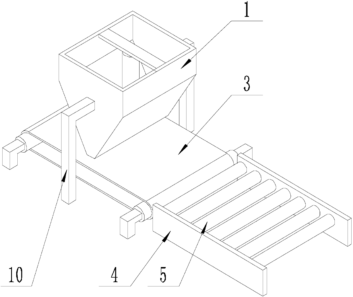 Cement mortar feeding device for tile sticking