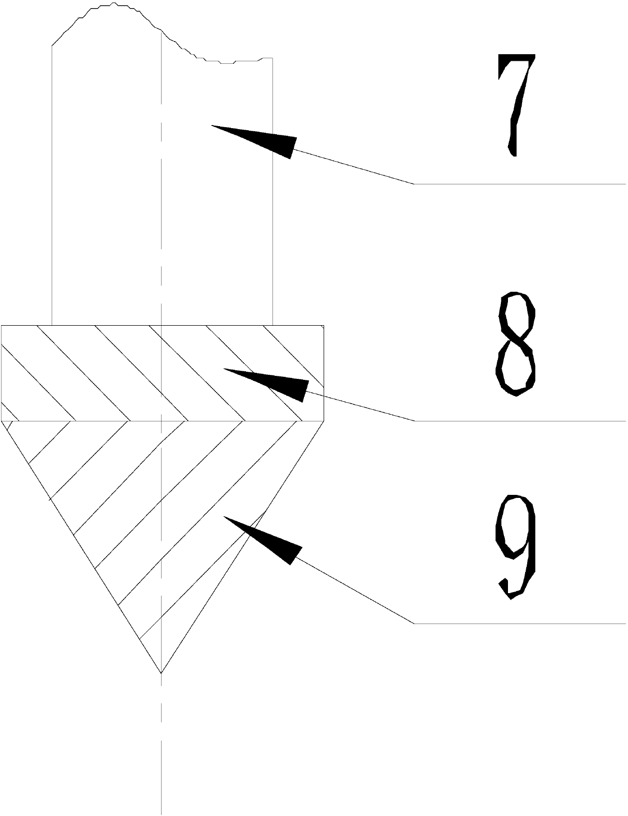 Cement mortar feeding device for tile sticking