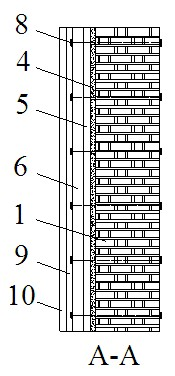 Bearing wall reinforcing body and method for reinforcing bearing wall by using same