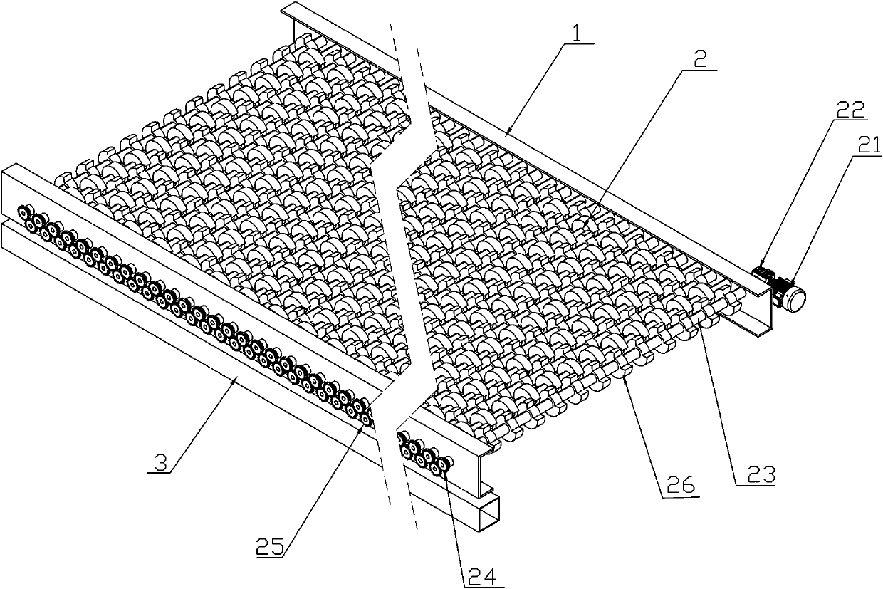 Cutting platform for roller type laser cutting machine