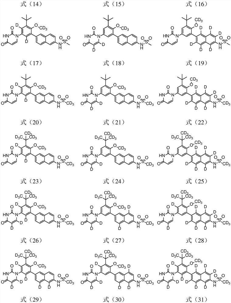 A kind of substituted naphthalene ring compound, pharmaceutical composition and application thereof