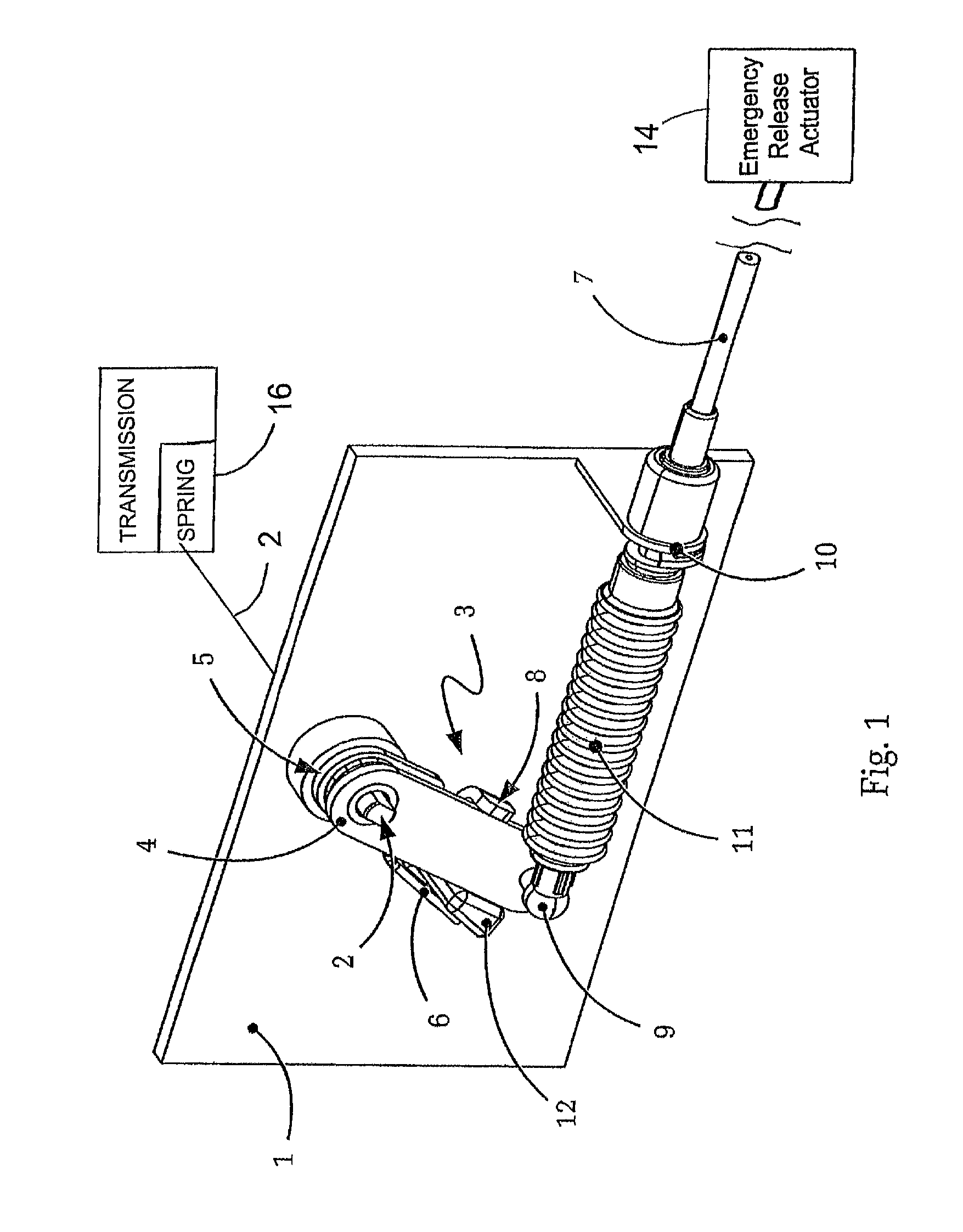 Emergency unlocking device for a parking lock