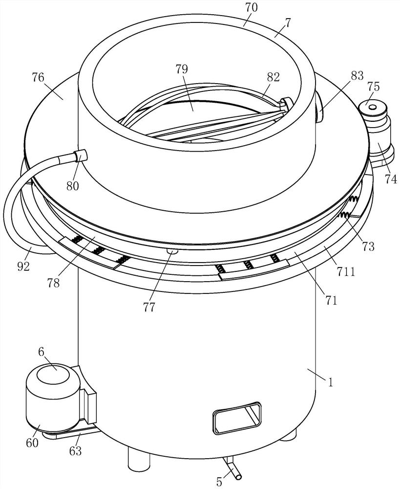 Centrifugal dispersion type efficient garbage incinerator