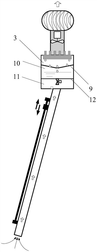 Solar photovoltaic panel self-cleaning device and method for taking water from air