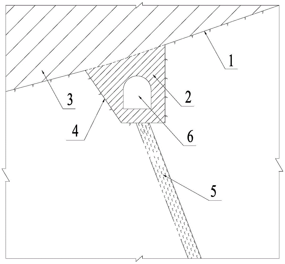 Temporary grouting corridor and its construction method