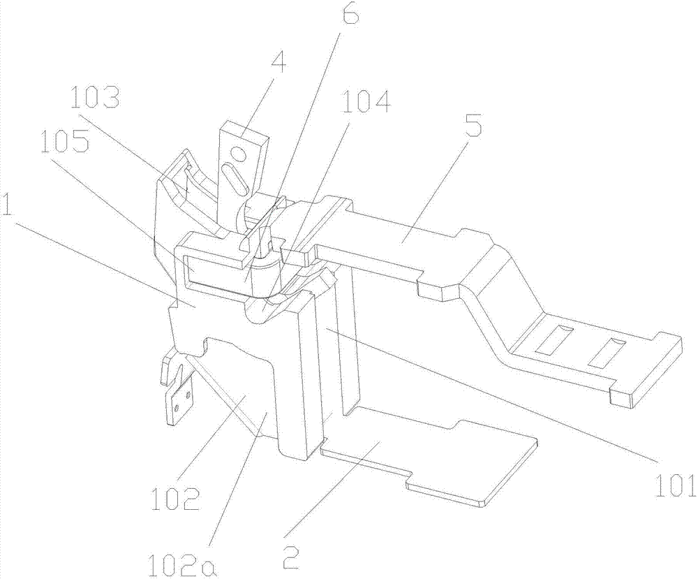 Arc-blowing mechanism of small-sized circuit breaker