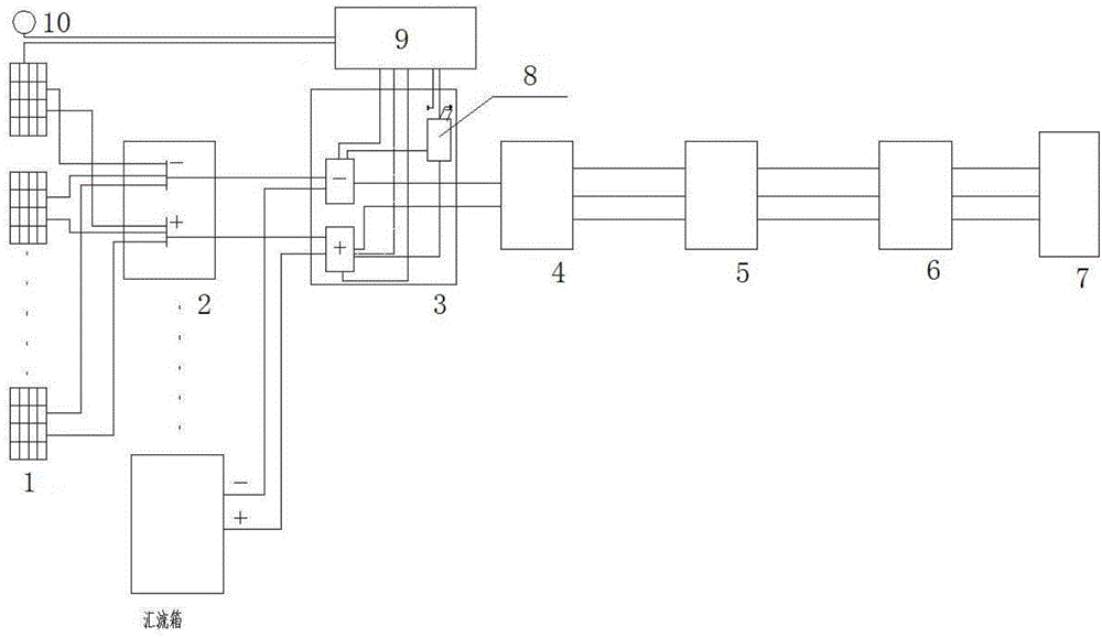 Online solar power station PID recovery system