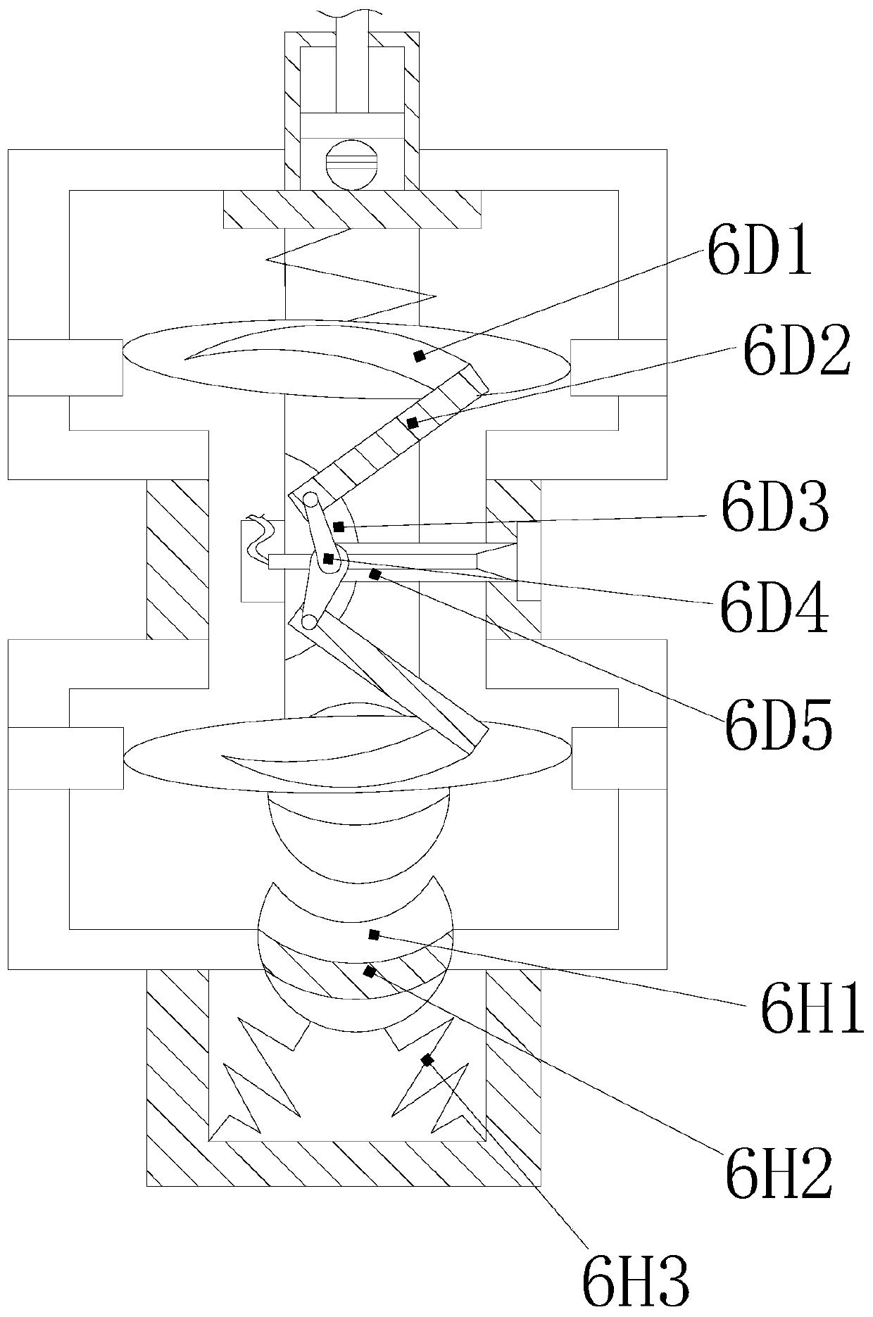 Punching machining die device based on special-shaped seamless steel pipe arc section blanking and pressing