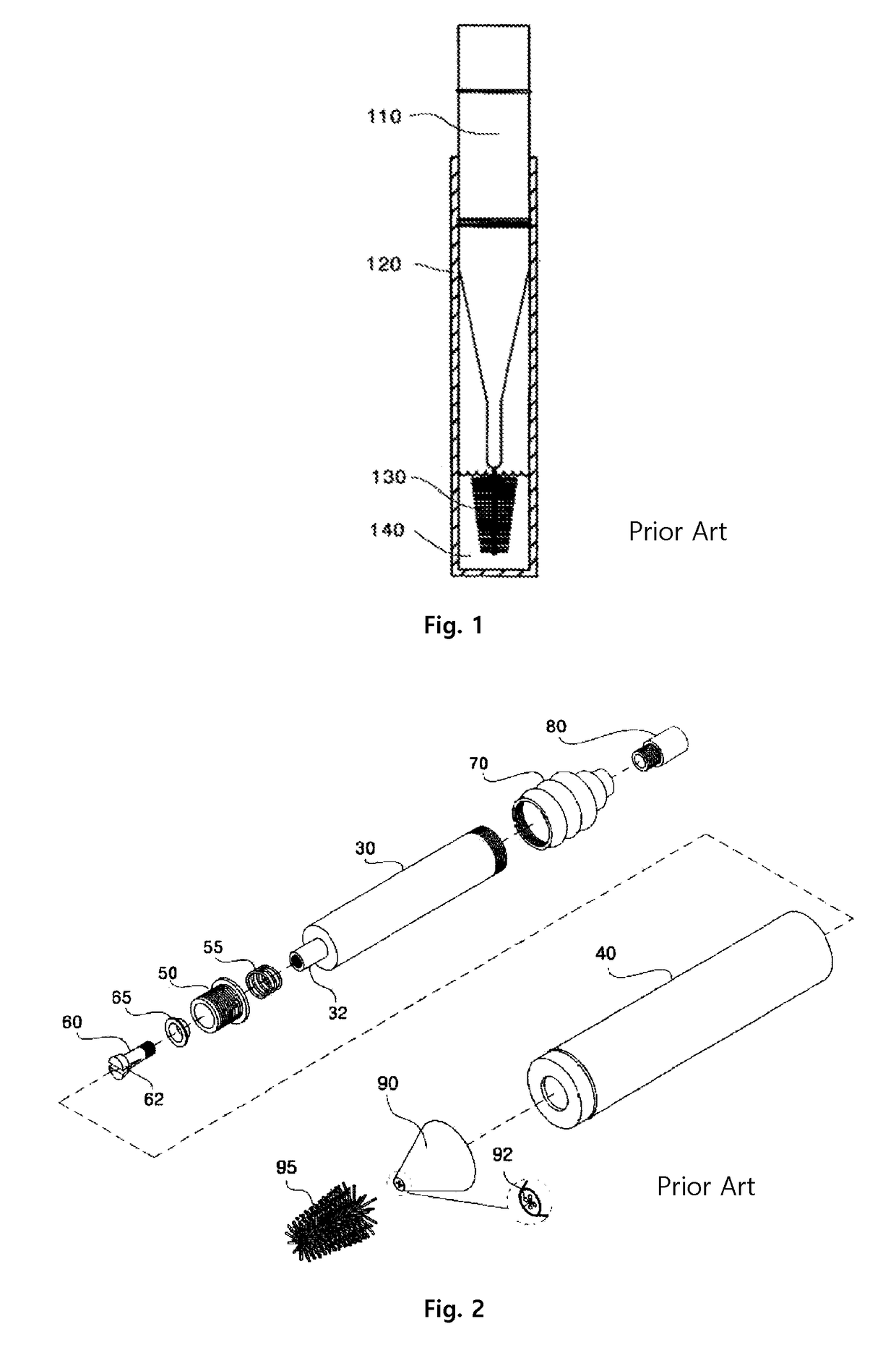 Portable interdental toothbrush