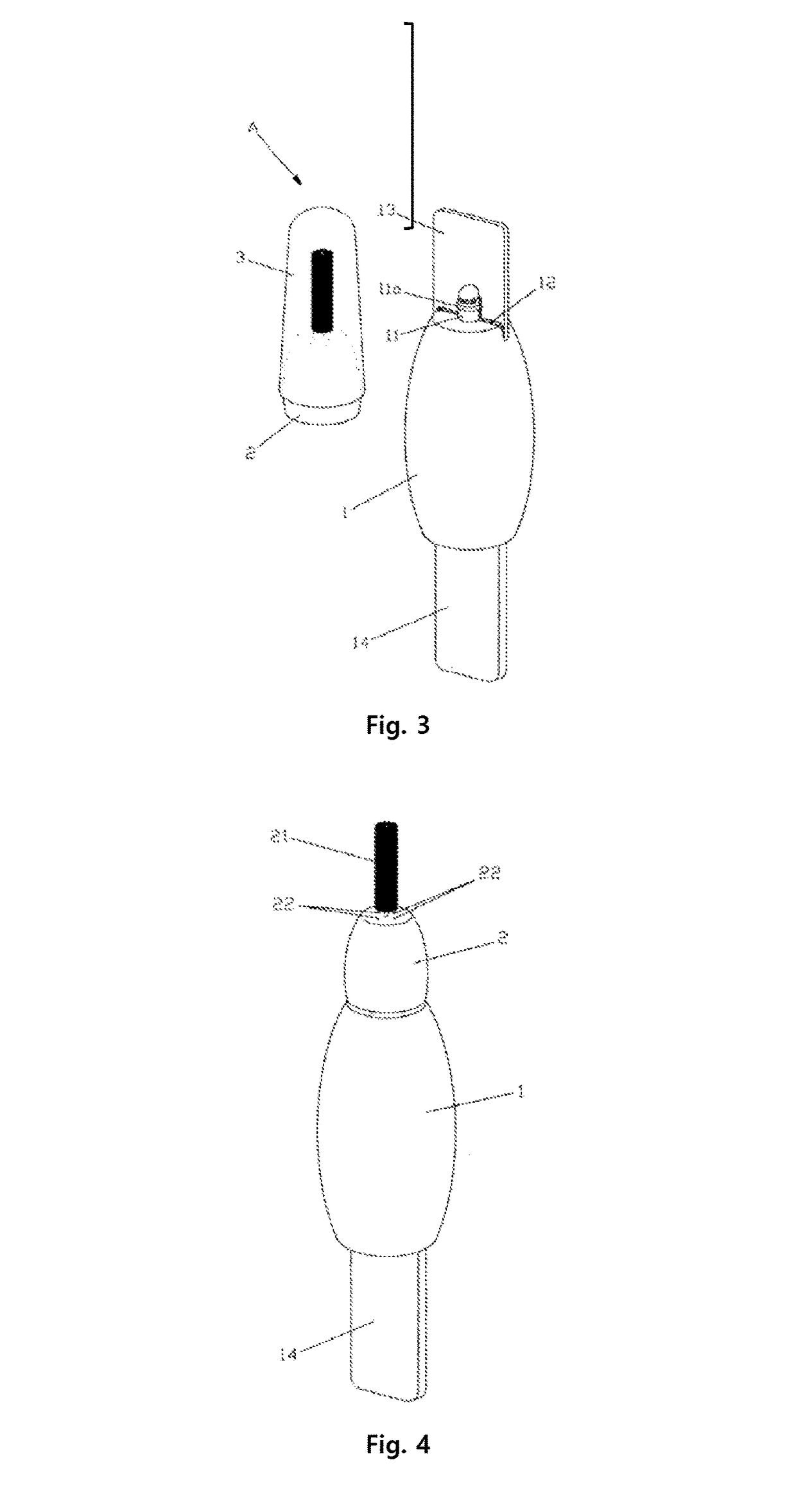 Portable interdental toothbrush