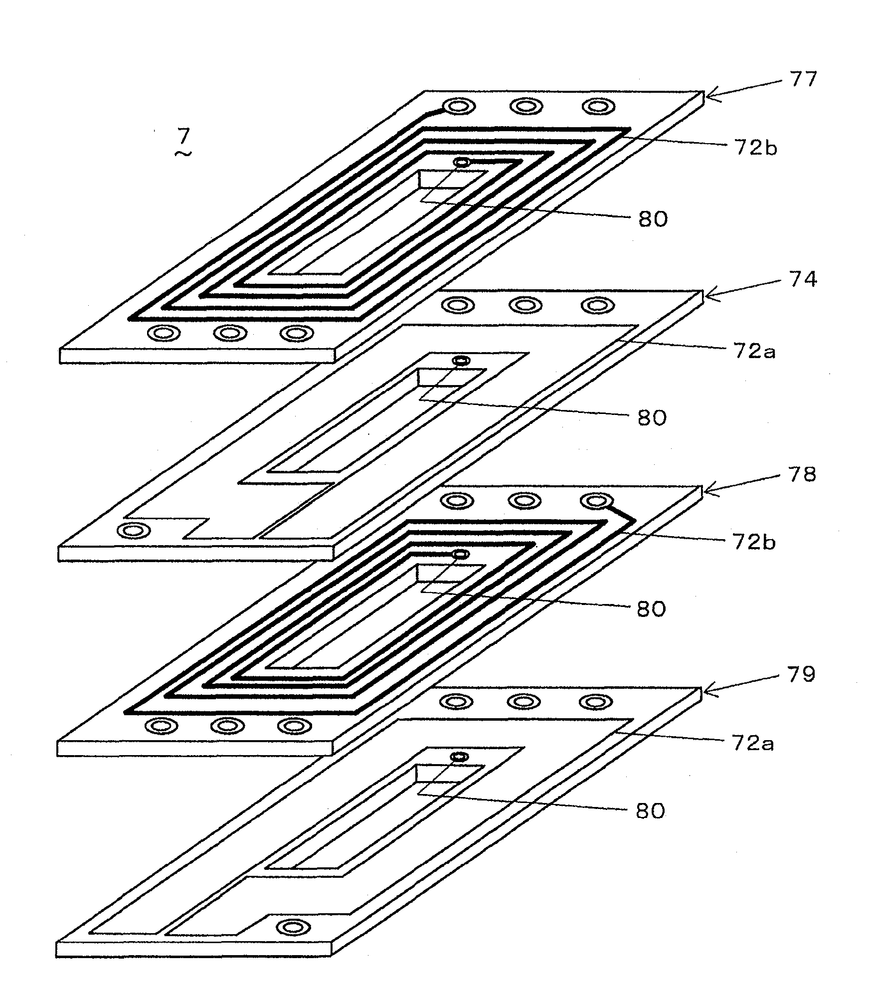 Power converting transformer, vehicle headlight provided with the power converting transformer and motor vehicle provided with the headlight