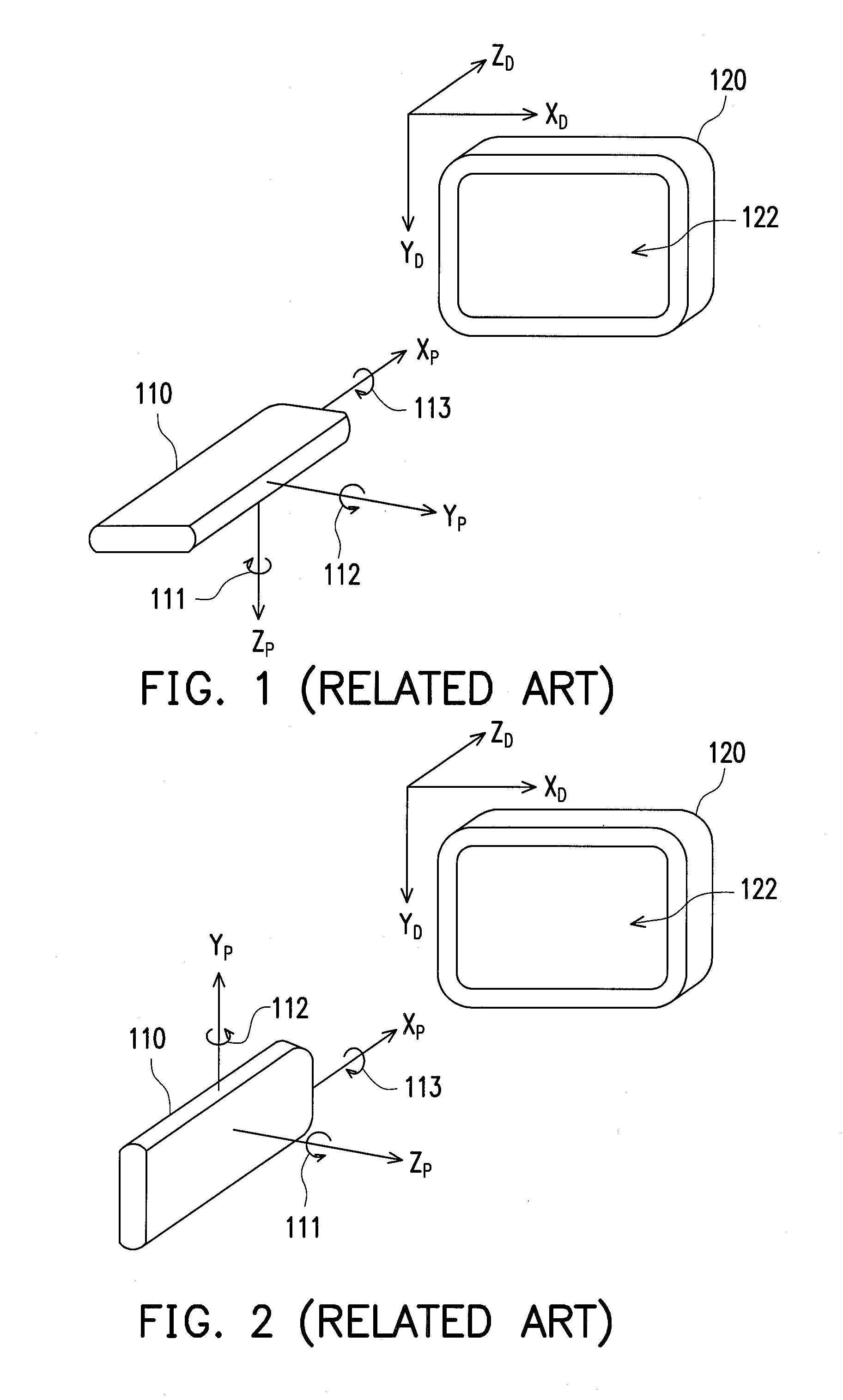 3D pointing device and method for compensating movement thereof