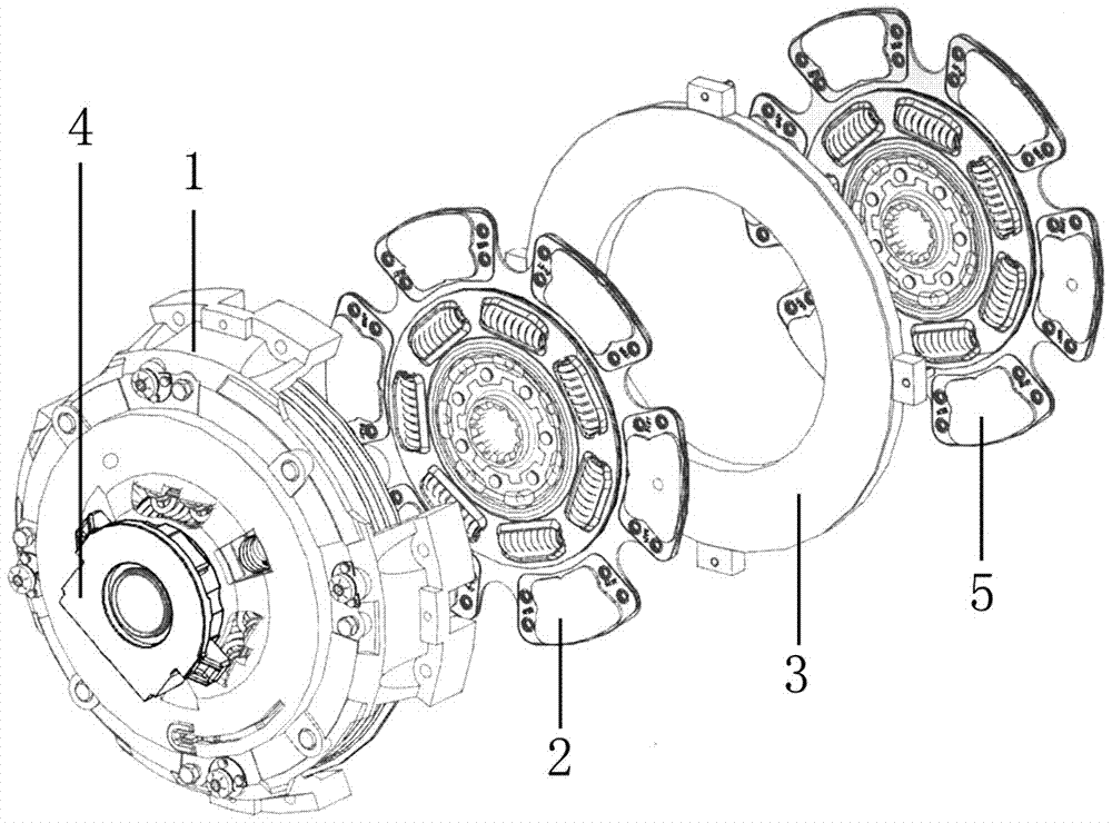 Clutch assembly capable of automatically compensating wear