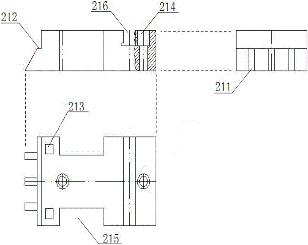 Automatic assembling mechanism for spring and rack