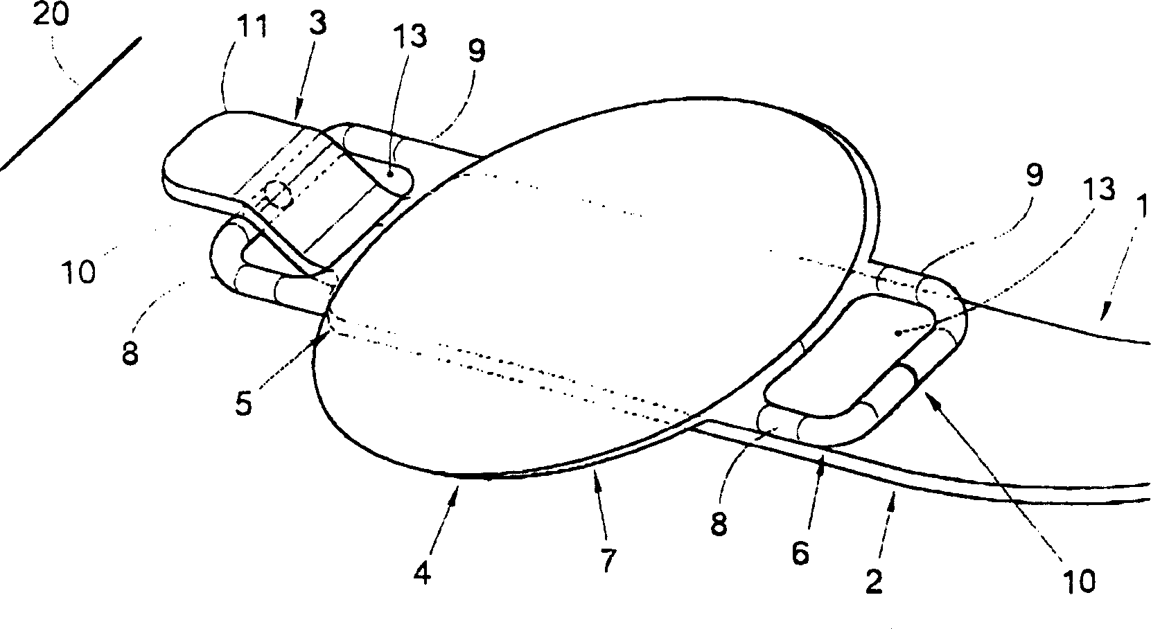 Artificial crystalline for transplanting in eyes and appliance and method for inserting such crystalline