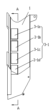 Ballast leveling mechanism for leveling ballast bed