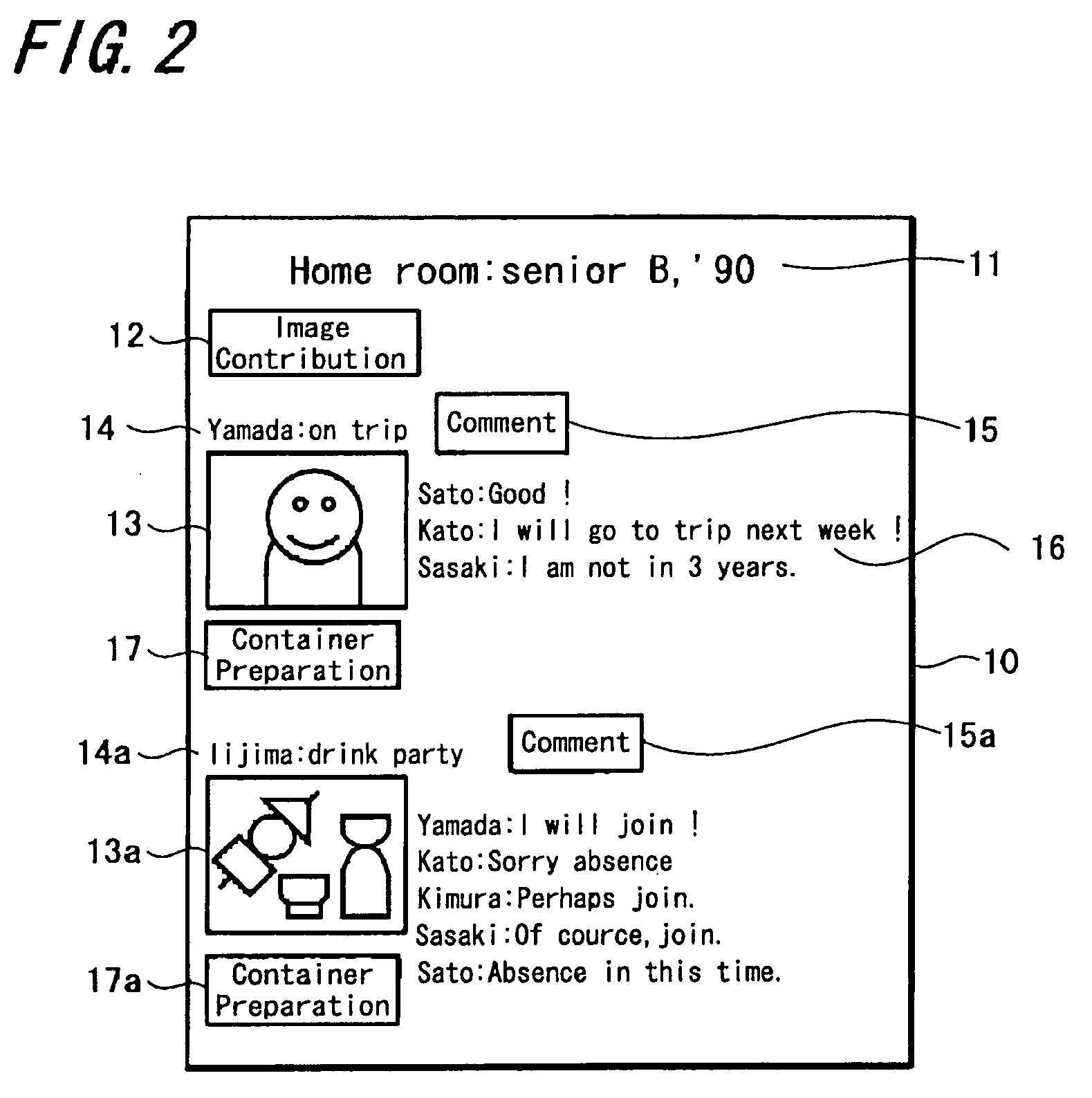 Content sharing system and content importance level judging method