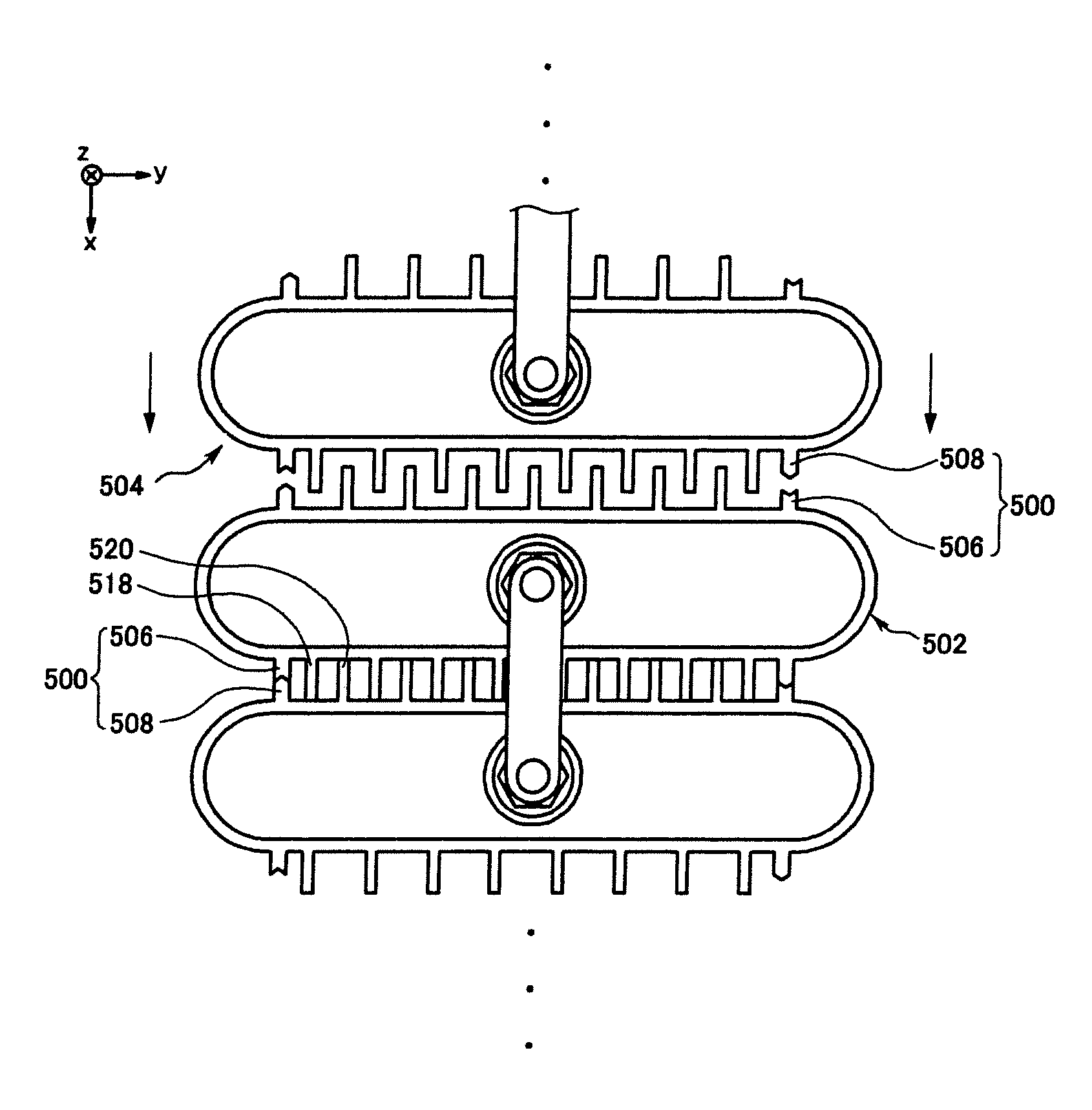 Battery module having coupled cases of adjacent unit batteries