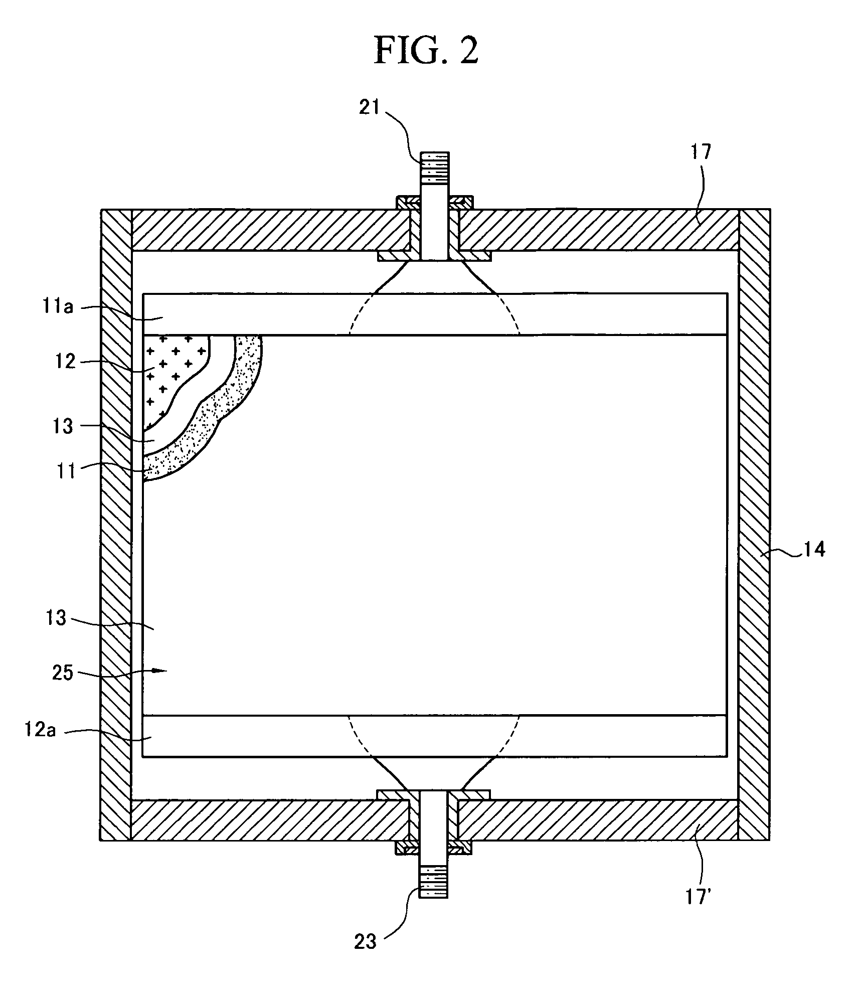 Battery module having coupled cases of adjacent unit batteries