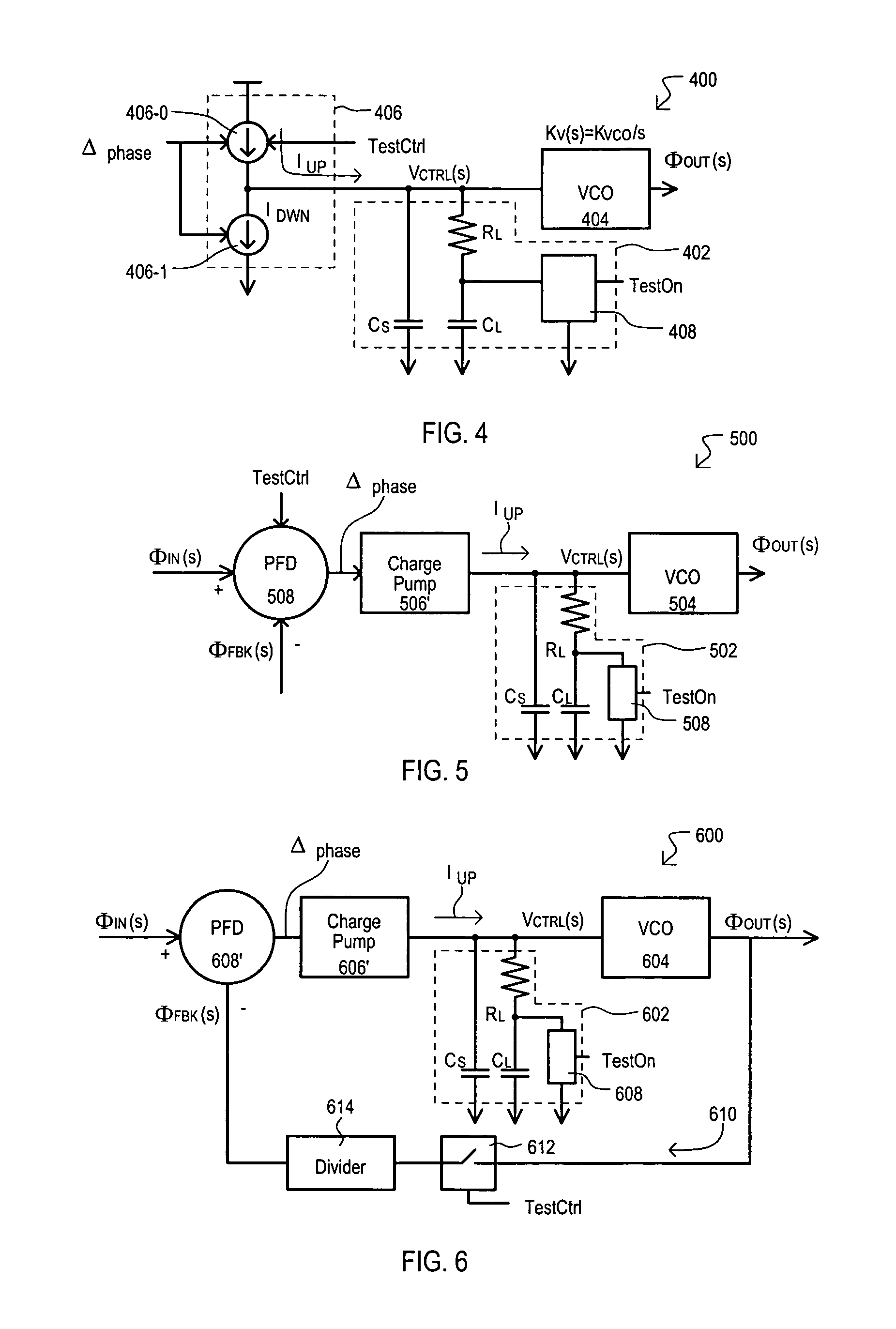 Open loop bandwidth test architecture and method for phase locked loop (PLL)