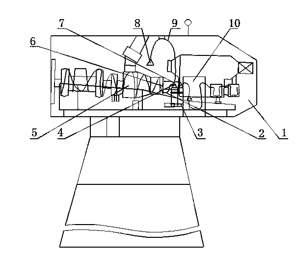 Passive fire detection pipe type automatic fire extinguishing device for cabin of wind generating set