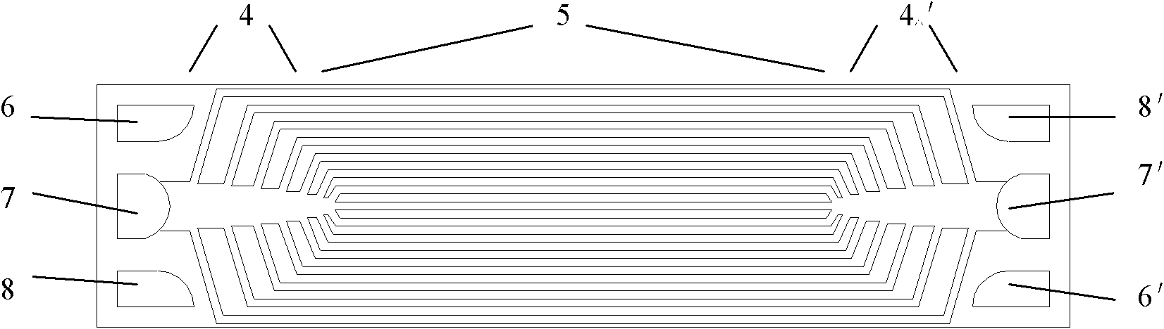 Tree-structured flow field proton exchange membrane fuel cell bipolar plate