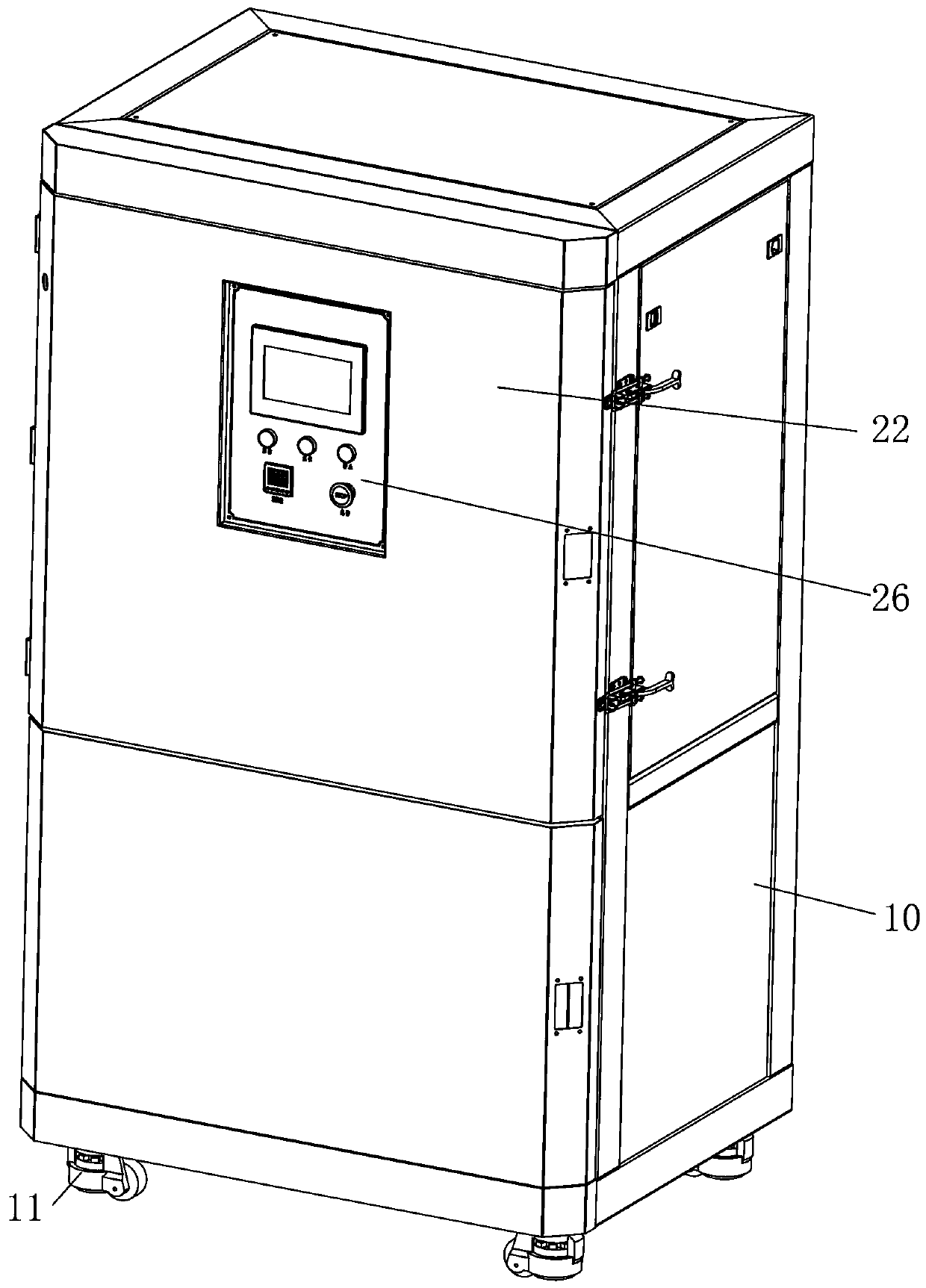 Soft-packing battery high vacuum micro-channel water removing device