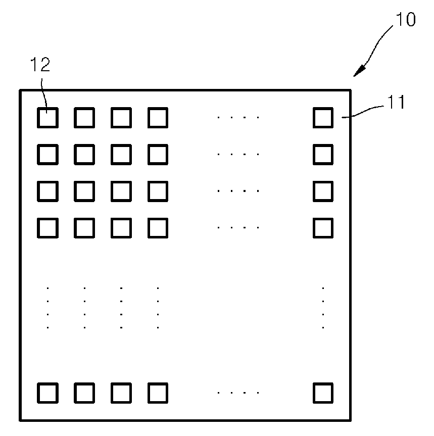 Substrate for biochip and method of manufacturing the substrate