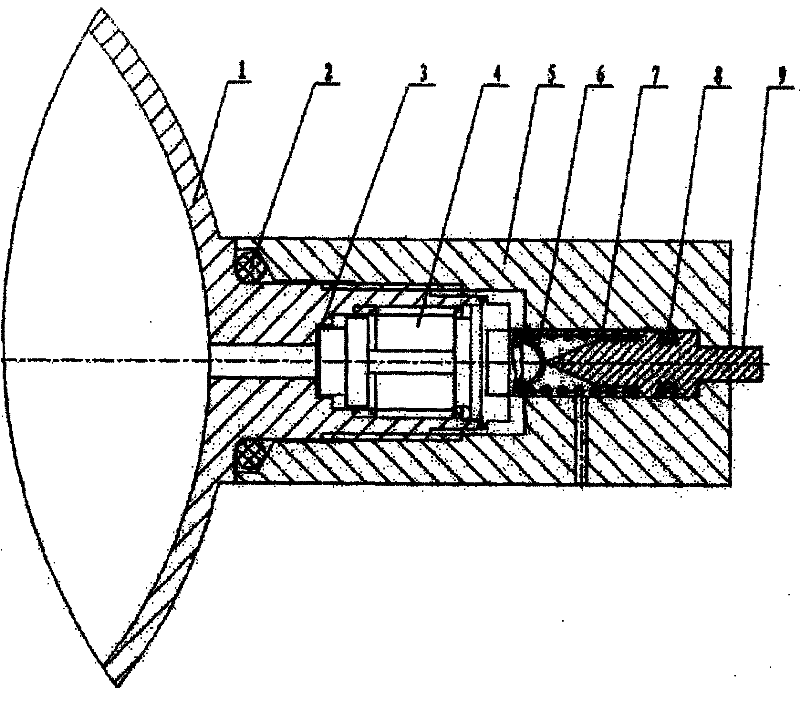 High-pressure gas bottle and inflating method thereof