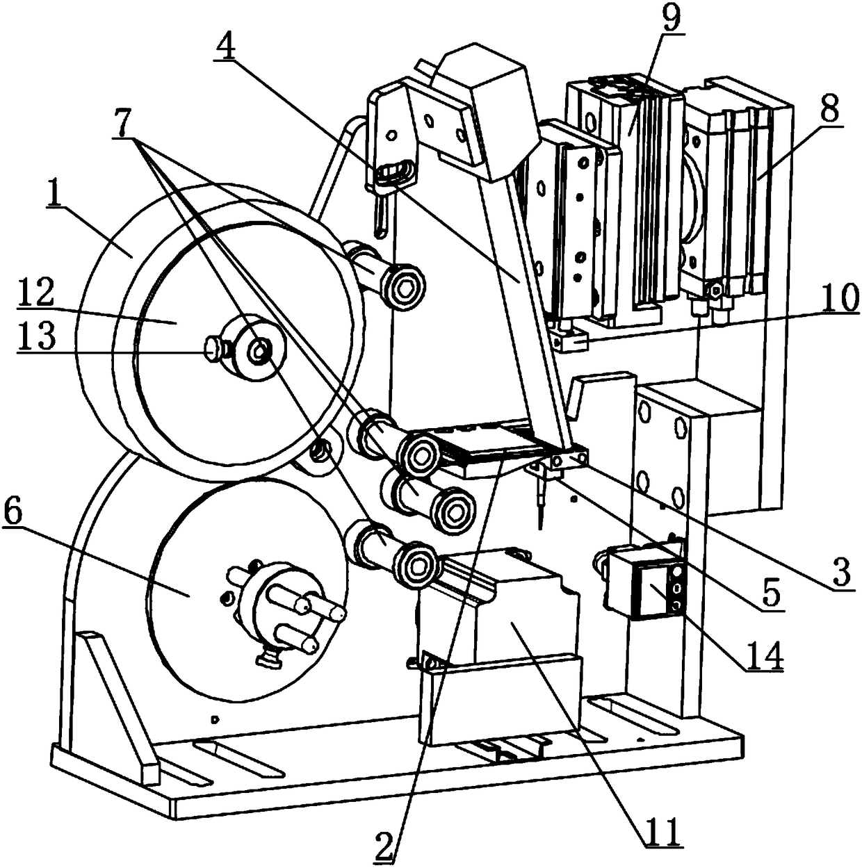 Embryo barcode automatic pasting scanning equipment