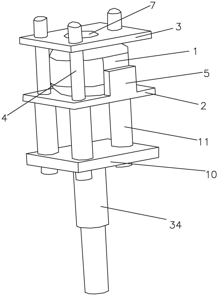 Auxiliary tooling for glue spraying of stabilizer bar bushing