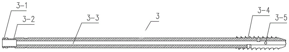 Anti-infection external fixation hollow spicule with tail cap and injection hole