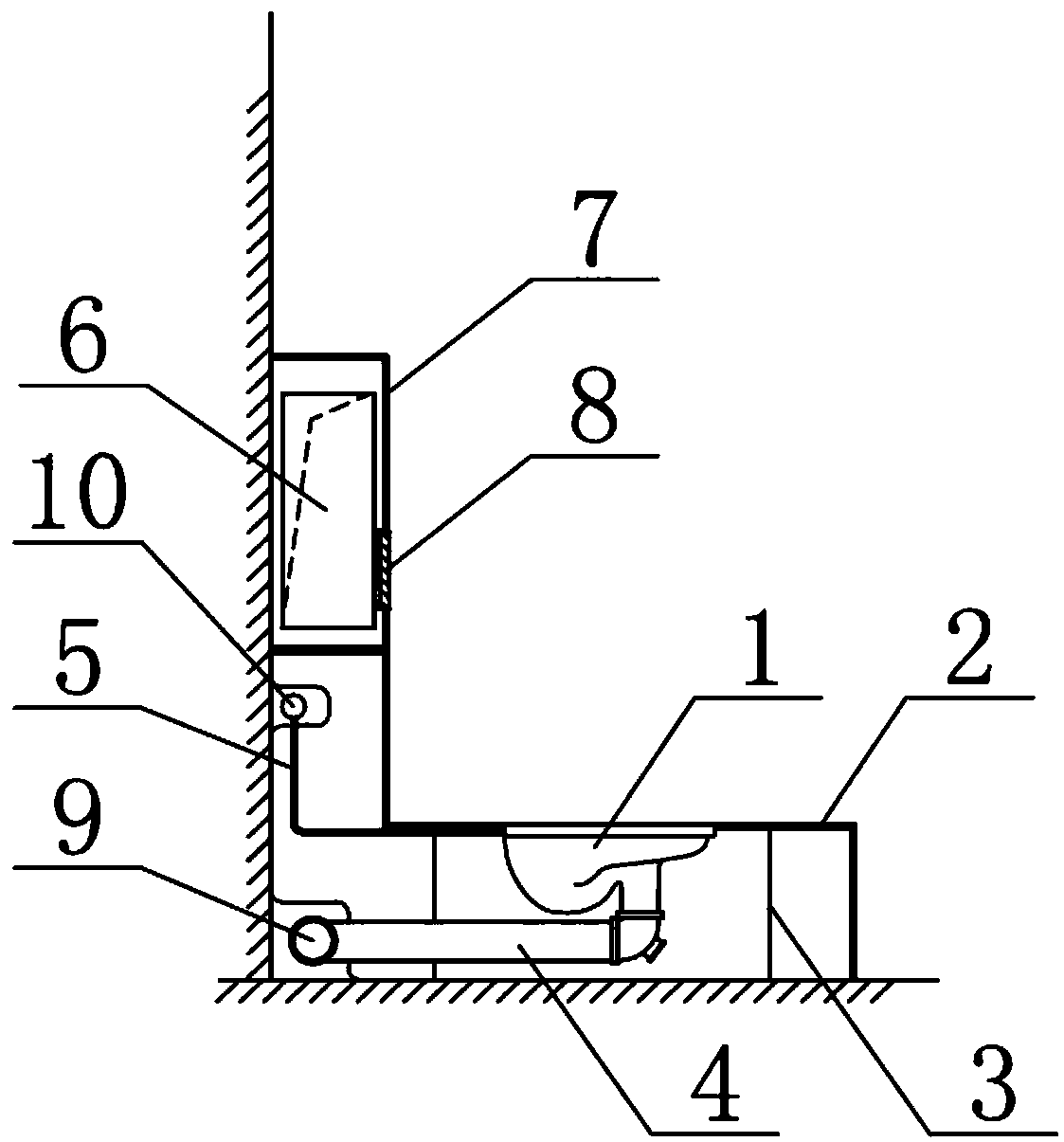 Assembled sanitary ware assembly and public toilet system