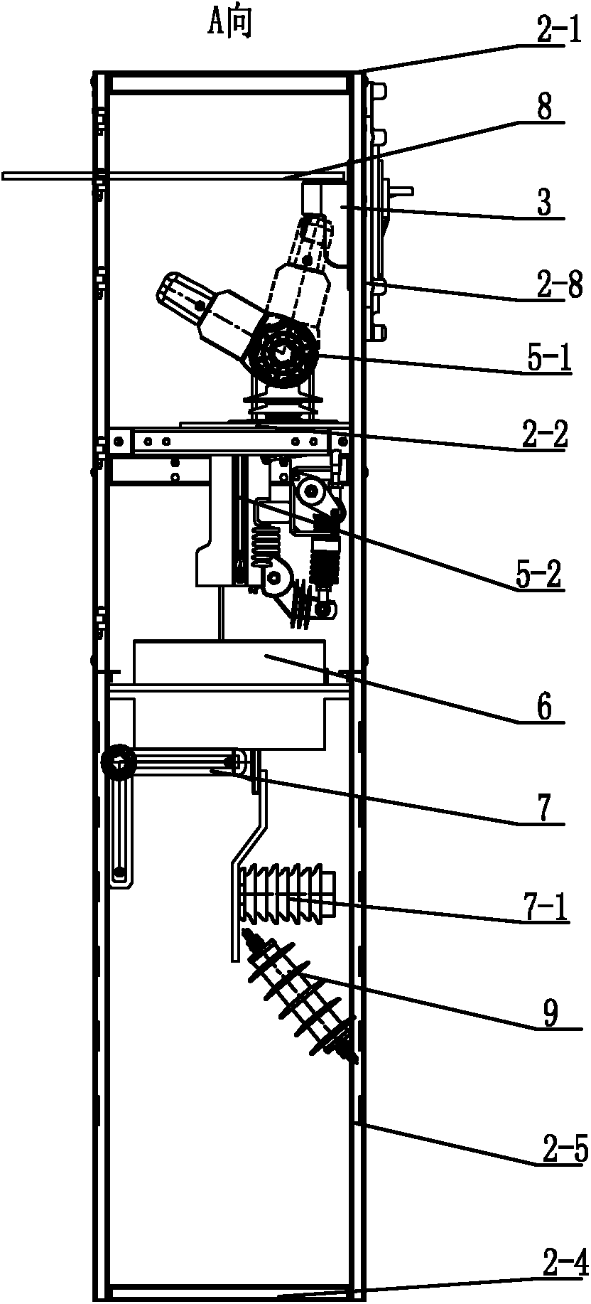 Miniature fixed metal-armored switchgear