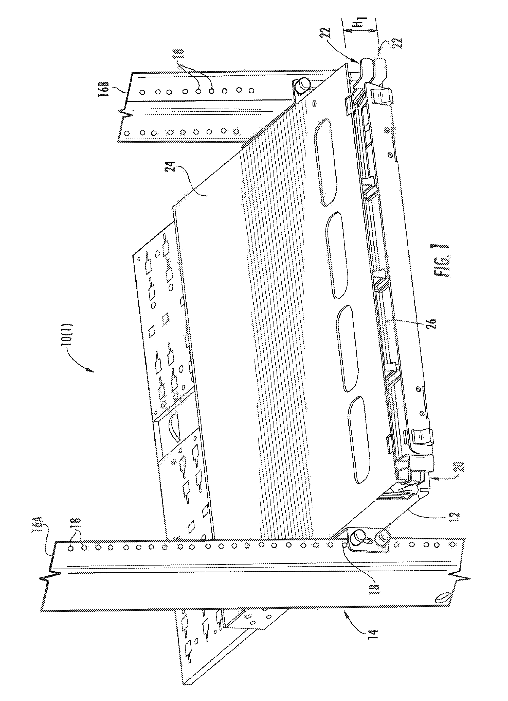 Attachment mechanisms employed to attach a rear housing section to a fiber optic housing, and related assemblies and methods