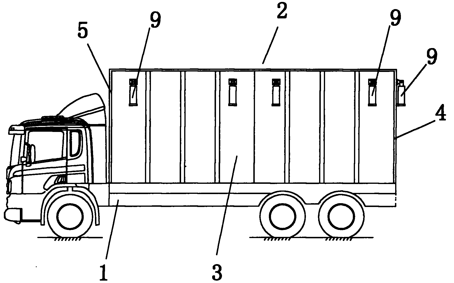 Unfolding high-voltage test car for electrical equipment