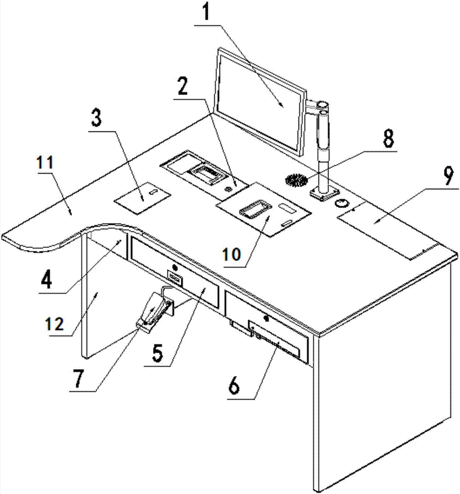 Road toll intelligent integrated desk