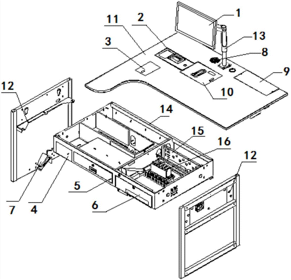 Road toll intelligent integrated desk