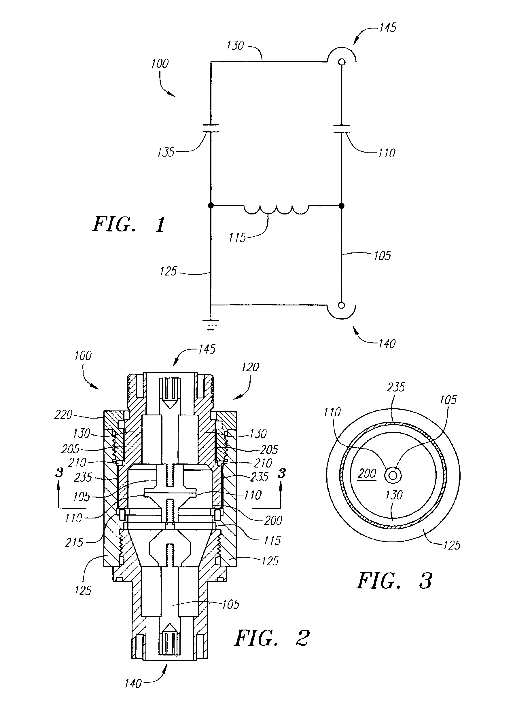 Isolated shield coaxial surge suppressor