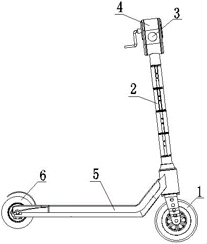 A folding scooter and its use method