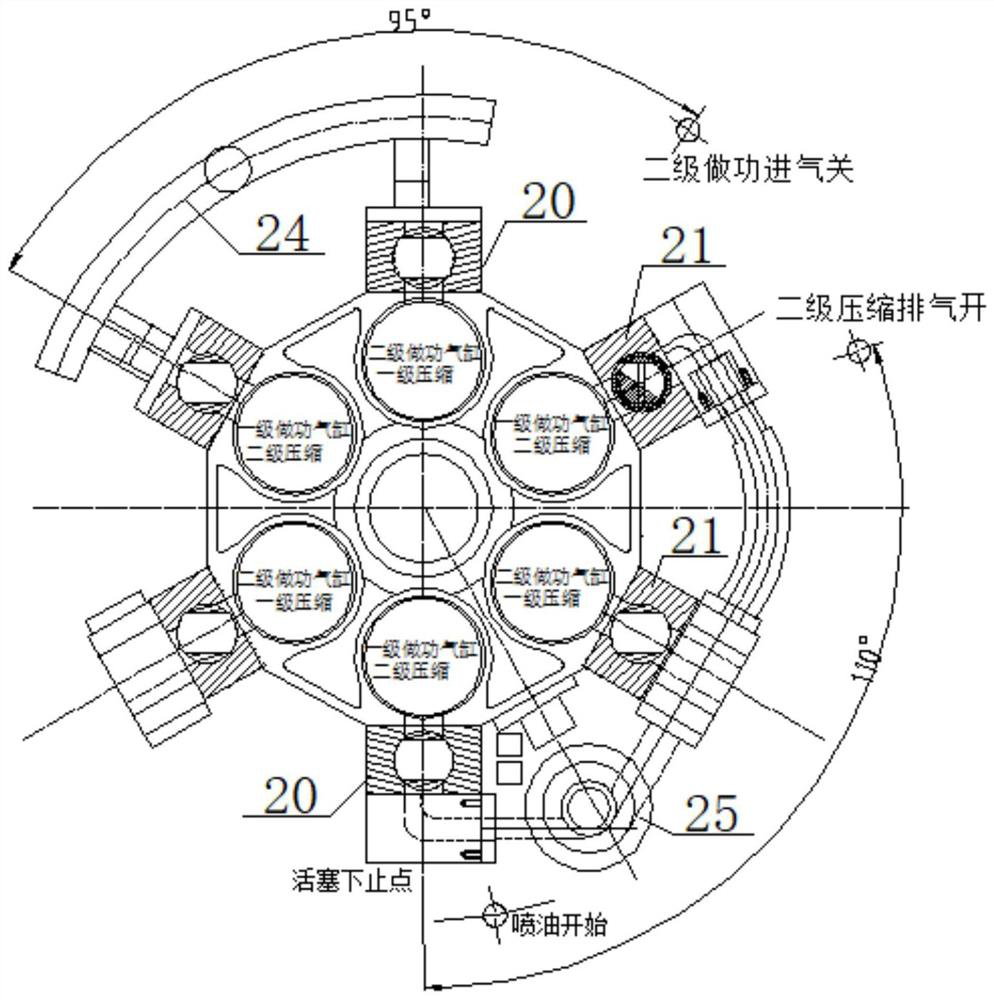 A swash-plate opposed-piston two-stroke external combustion engine