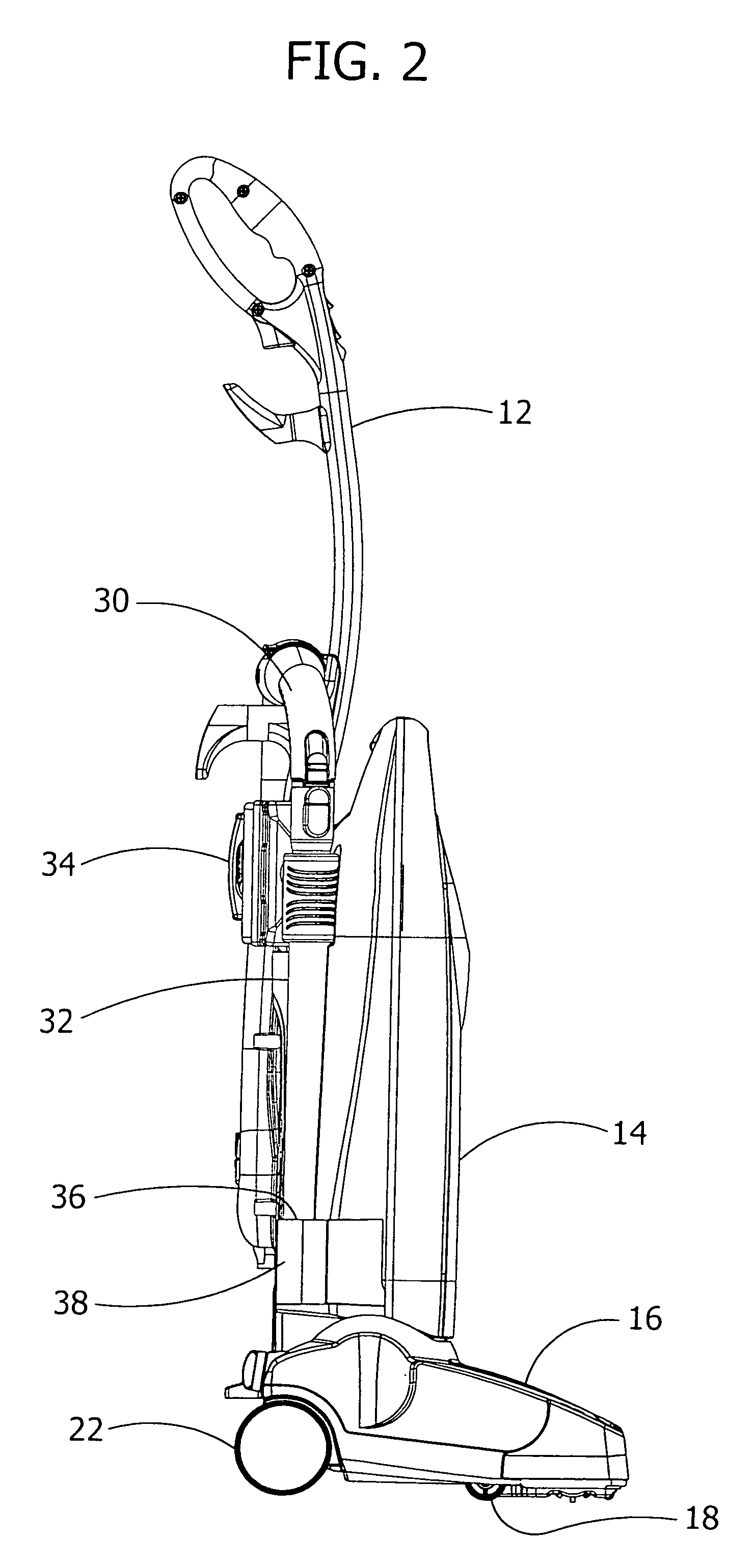 Dual motor upright vacuum cleaner