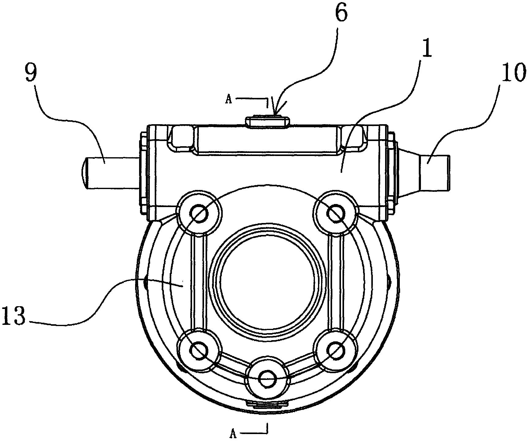 Secondary speed reduction box applied on agricultural irrigation driving equipment