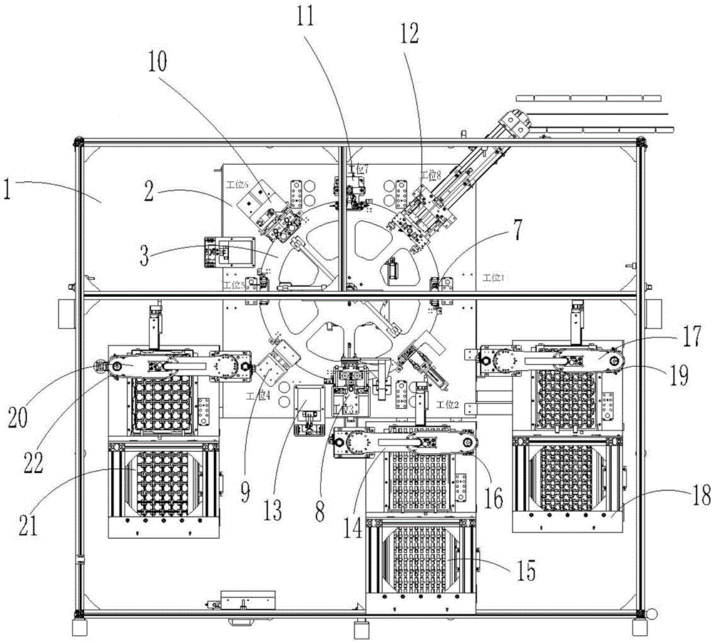 Security industry camera core assembly based automatic assembly system and method