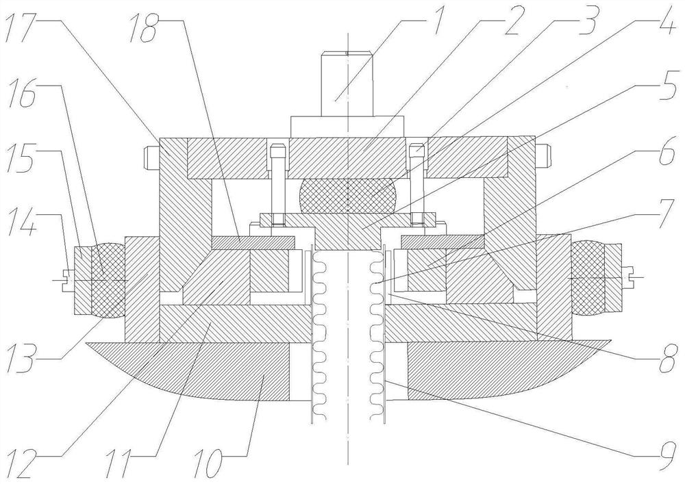 Corrugated metal hose net cover pressing ring locking device and method