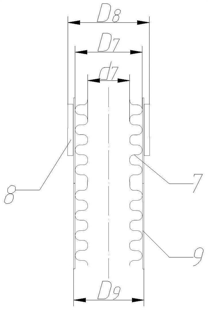 Corrugated metal hose net cover pressing ring locking device and method