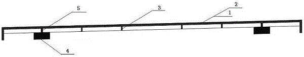 A long-span steel bridge prefabricated deck pavement method