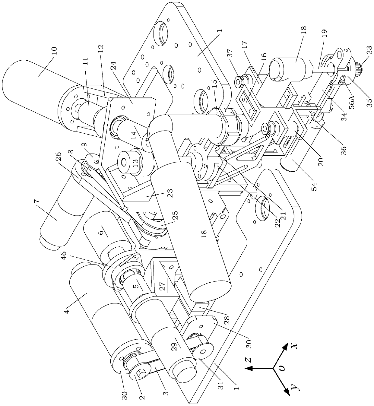 Multi-freedom-degree hole making device