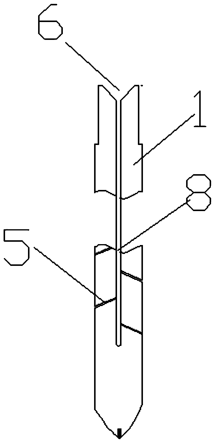 Hole forming drill bit with lubricating oil guide-in hole