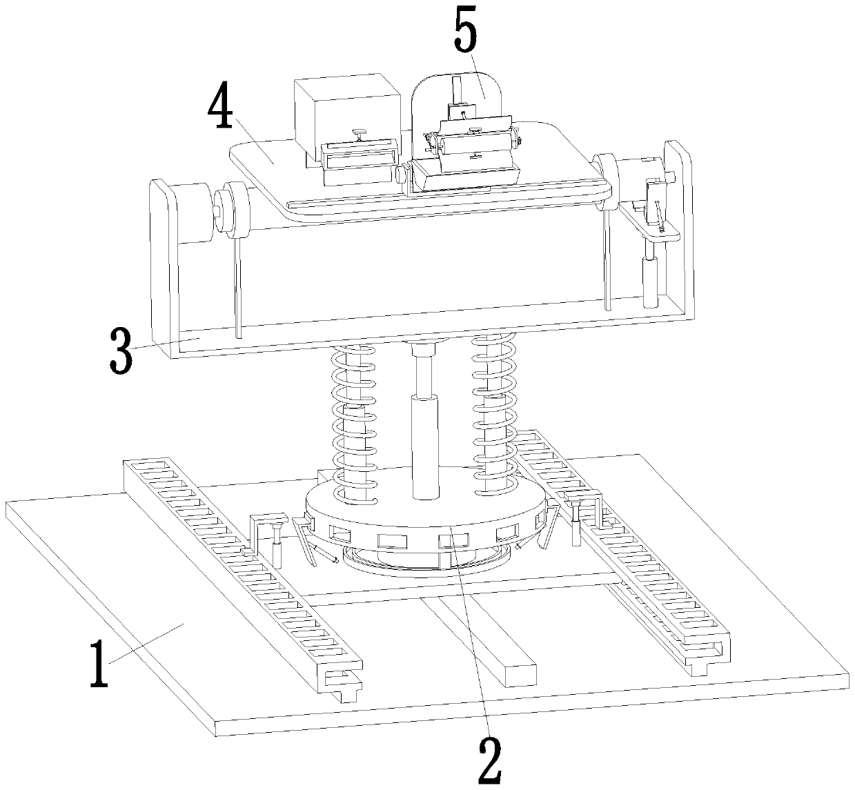 A bridge construction steel structure reinforcement construction integrated machine